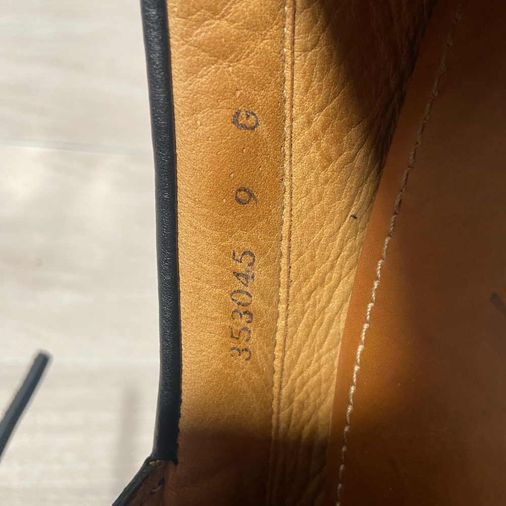 Authentic Gucci Black Leather Men Loafers - Picture 11 of 14